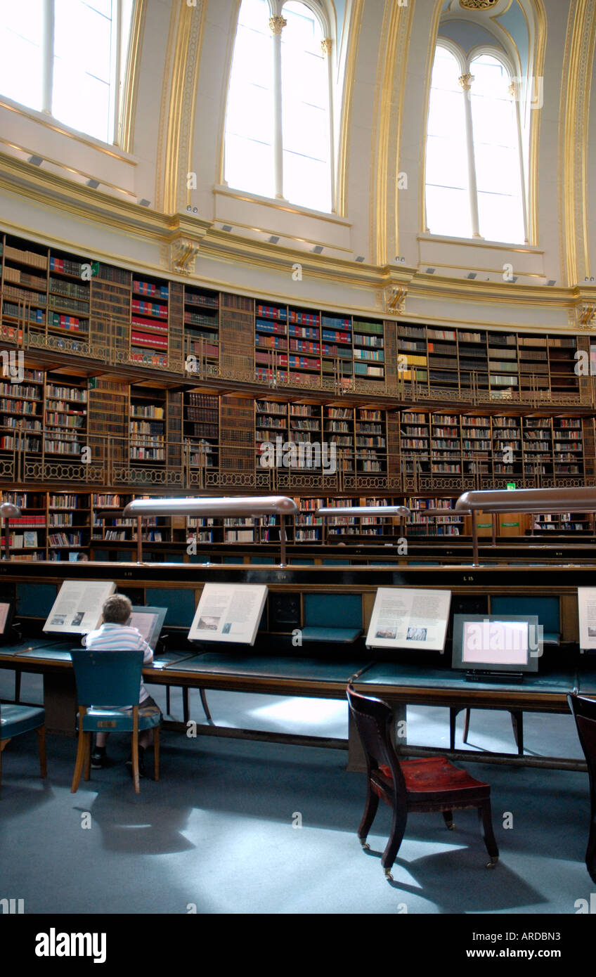 The Round Reading Room in the British Museum Bloomsbury London Stock Photo