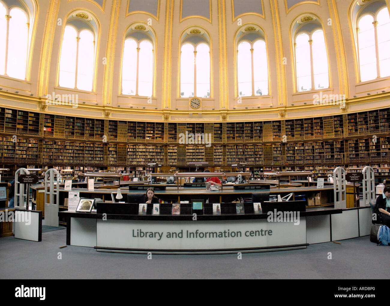 The Round Reading Room in the British Museum Bloomsbury London Stock Photo