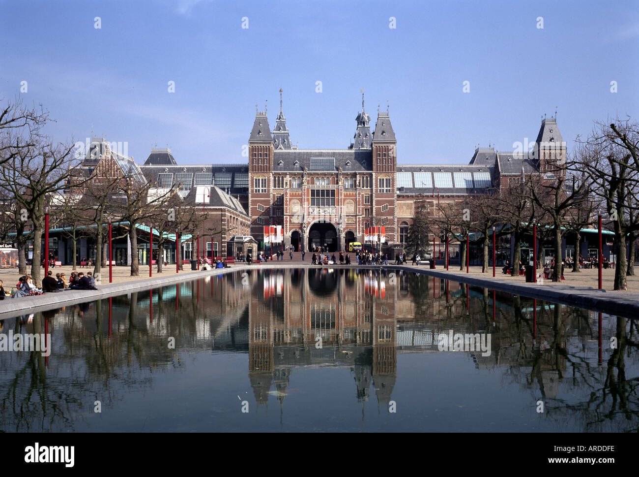 Amsterdam, Rijksmuseum, Südfassade Stock Photo