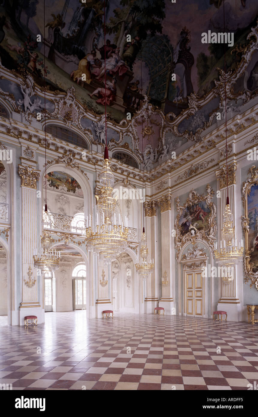 München, Schloß Nymphenburg, Festsaal Stock Photo