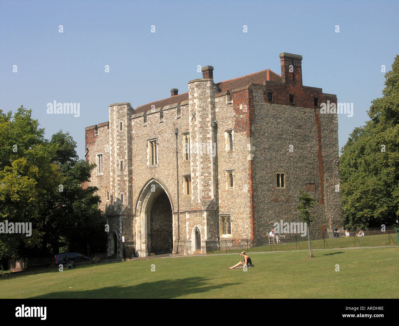 The Abbey Gateway St Albans Hertfordshire England Stock Photo
