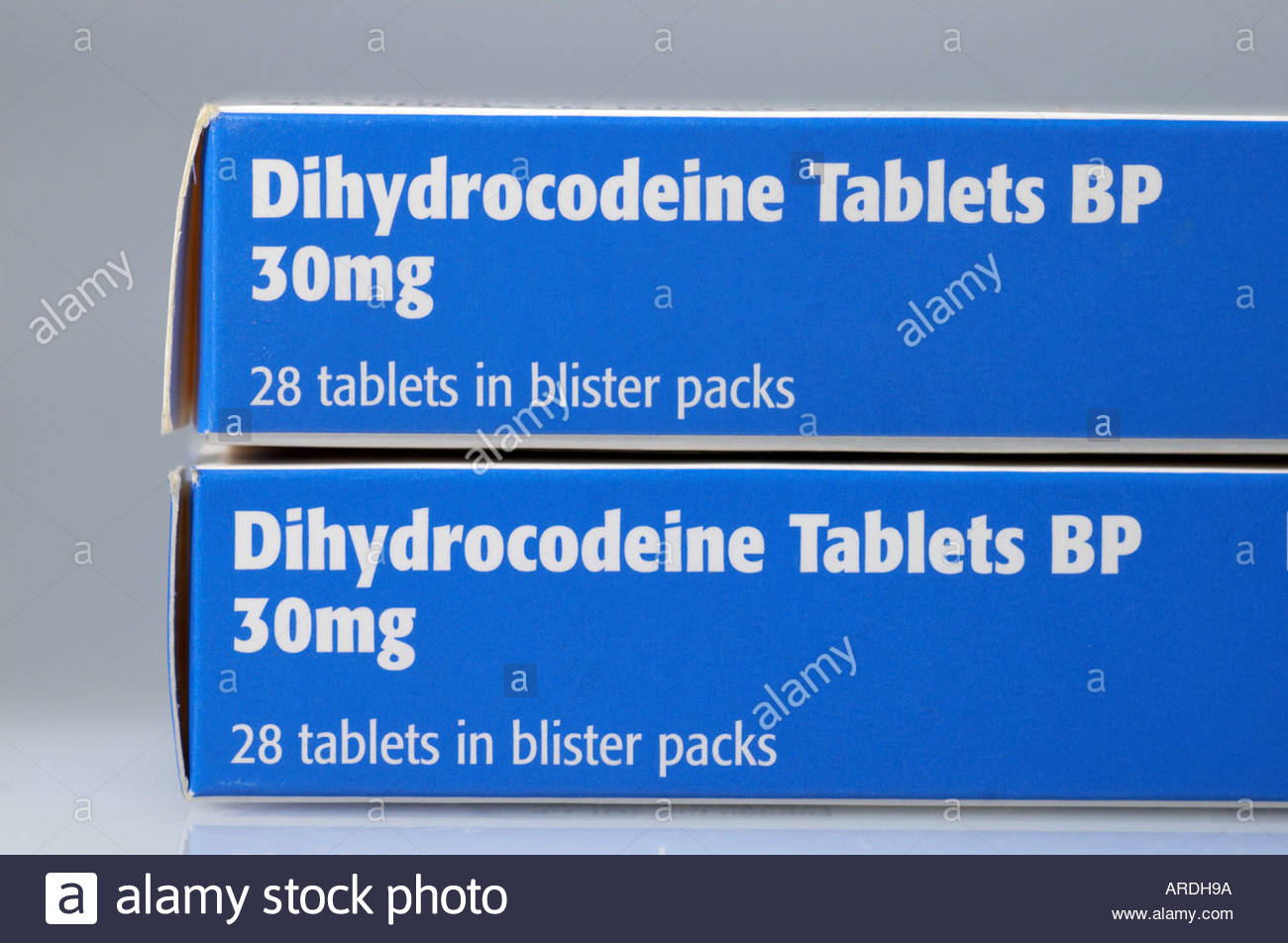 A packet of Dihydrocodeine painkillers Stock Photo