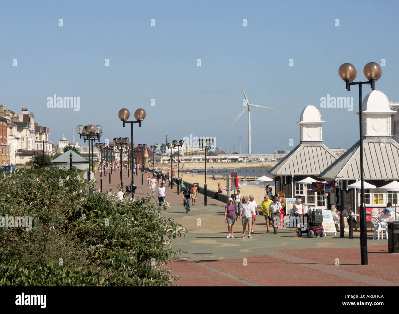 Upper Esplanade and South Beach Lowestoft Suffolk England Stock Photo