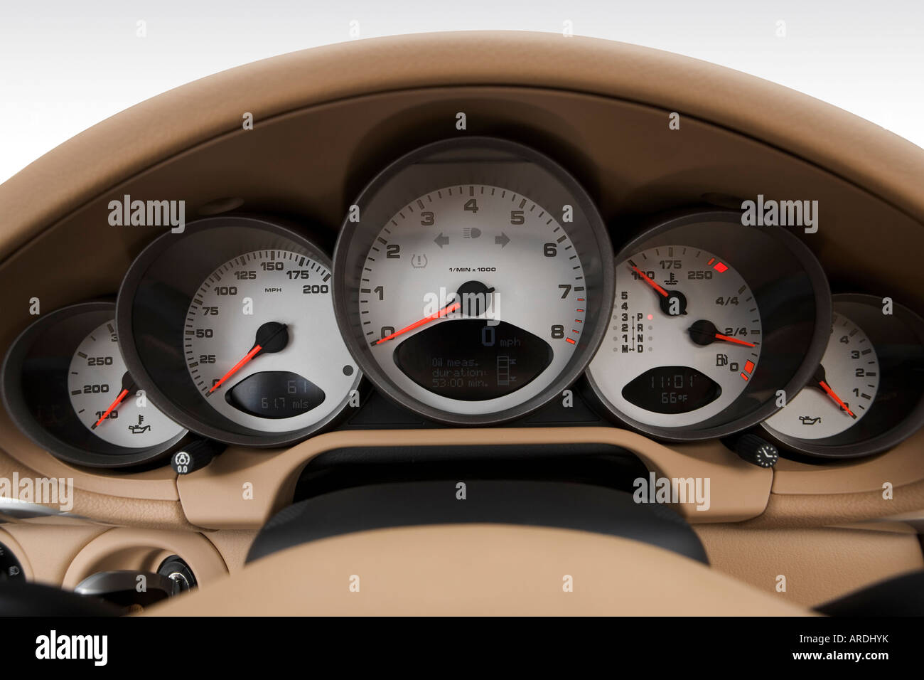 2006 Porsche 911 Carrera S in Black - Speedometer/tachometer Stock