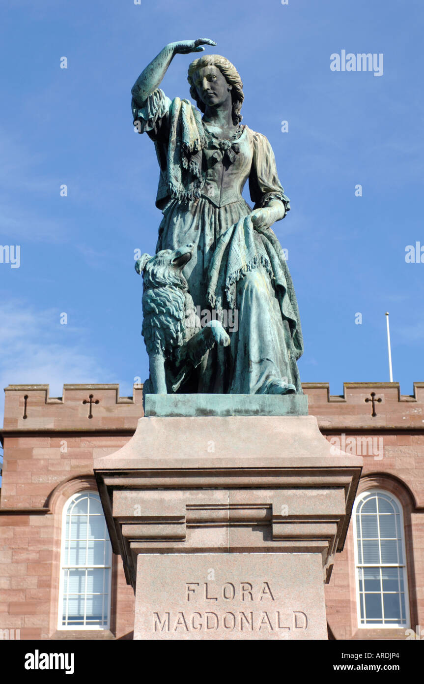 Monument to Scottish Heroine Flora MacDonald at Inverness Castle ...
