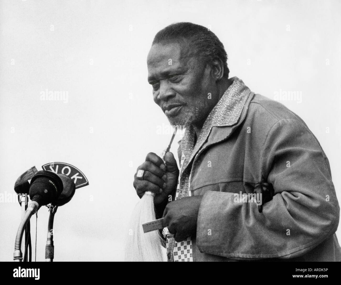 Jomo Kenyatta Kenya's leading politician, first president and masterly orator Stock Photo