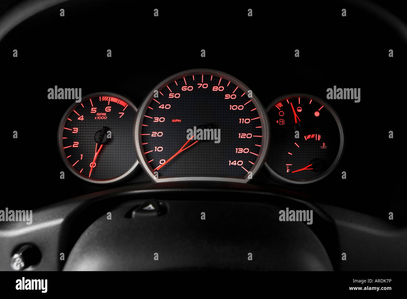 2007 Pontiac Grand Prix Gt In Gray Speedometer Tachometer Stock Photo Alamy