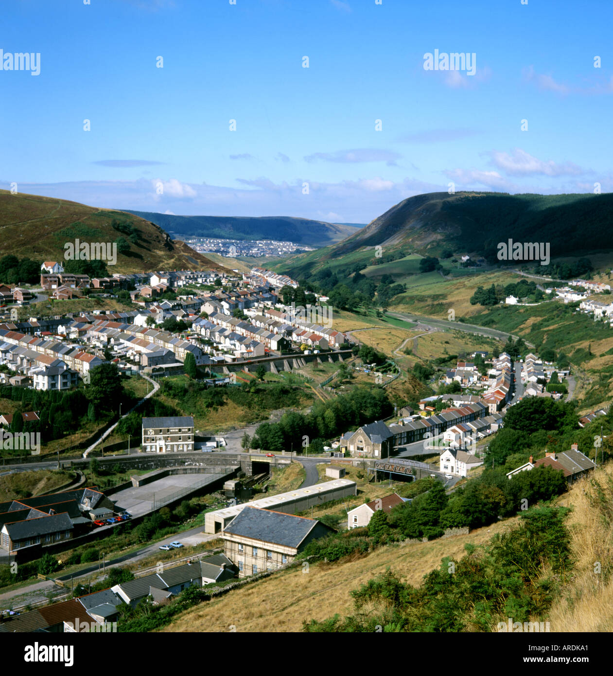 Ferndale, Rhondda Fach, South Wales Valleys Stock Photo Alamy