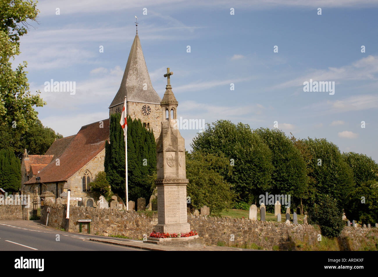 St Bartholomew s parish church Burwash has a tower dating from the