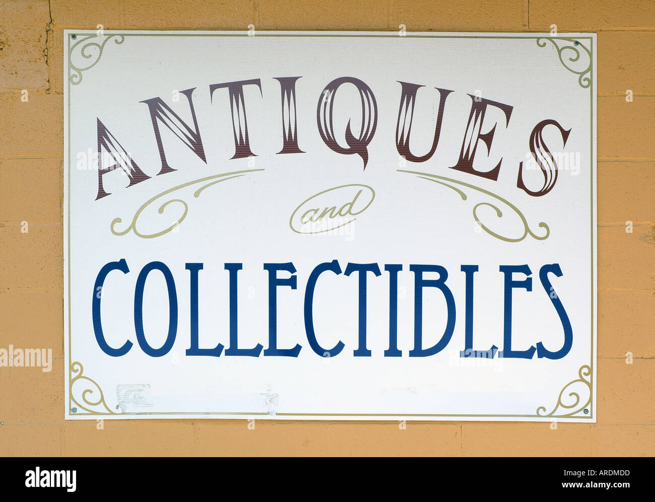 An Antiques And Collectibles Sign In Wayne Alberta Canada An Antiques And Collectibles Sign In Wayne Alberta Canada