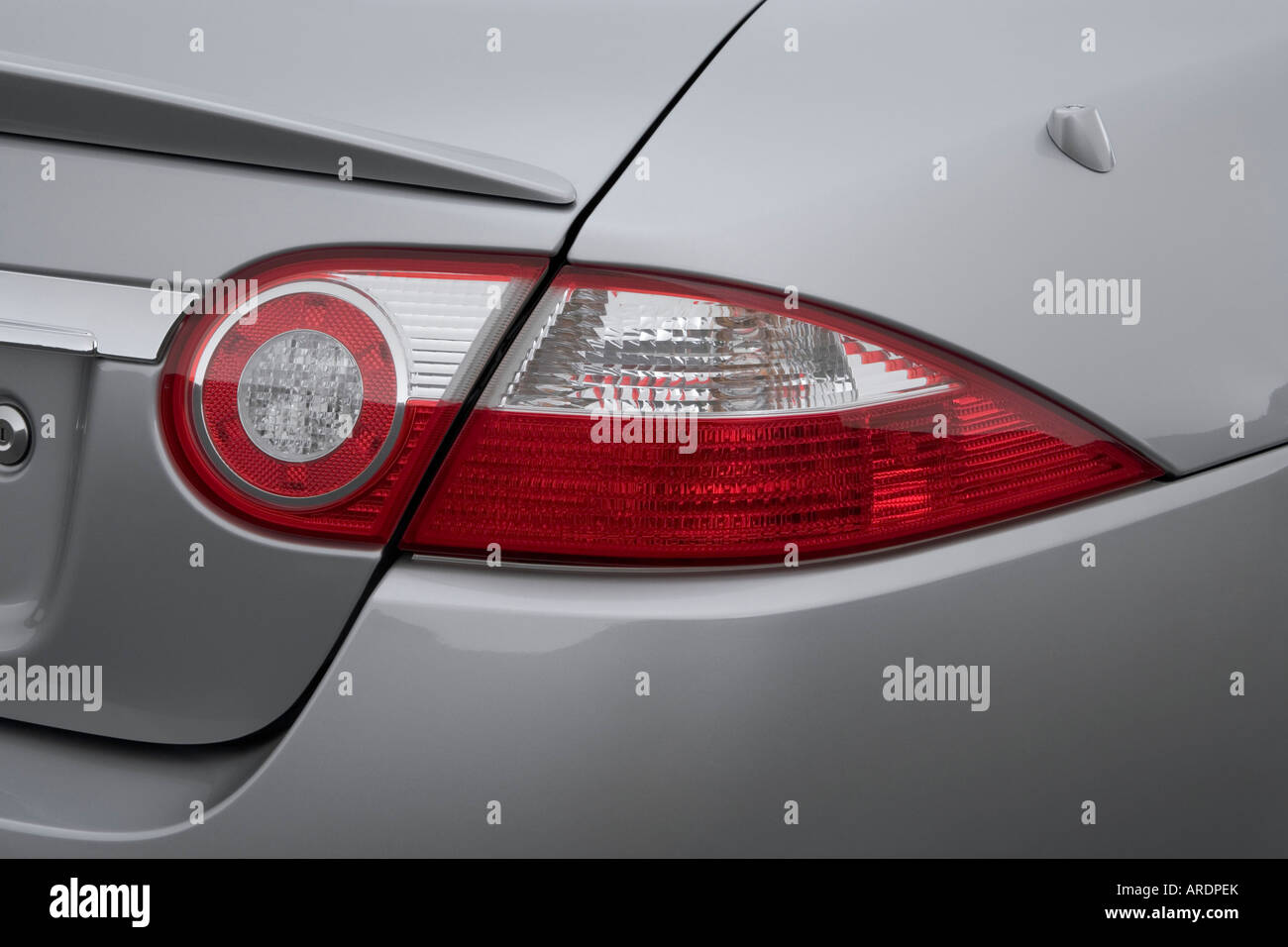 2007 Jaguar XK 4.2 in Silver Tail light Stock Photo Alamy