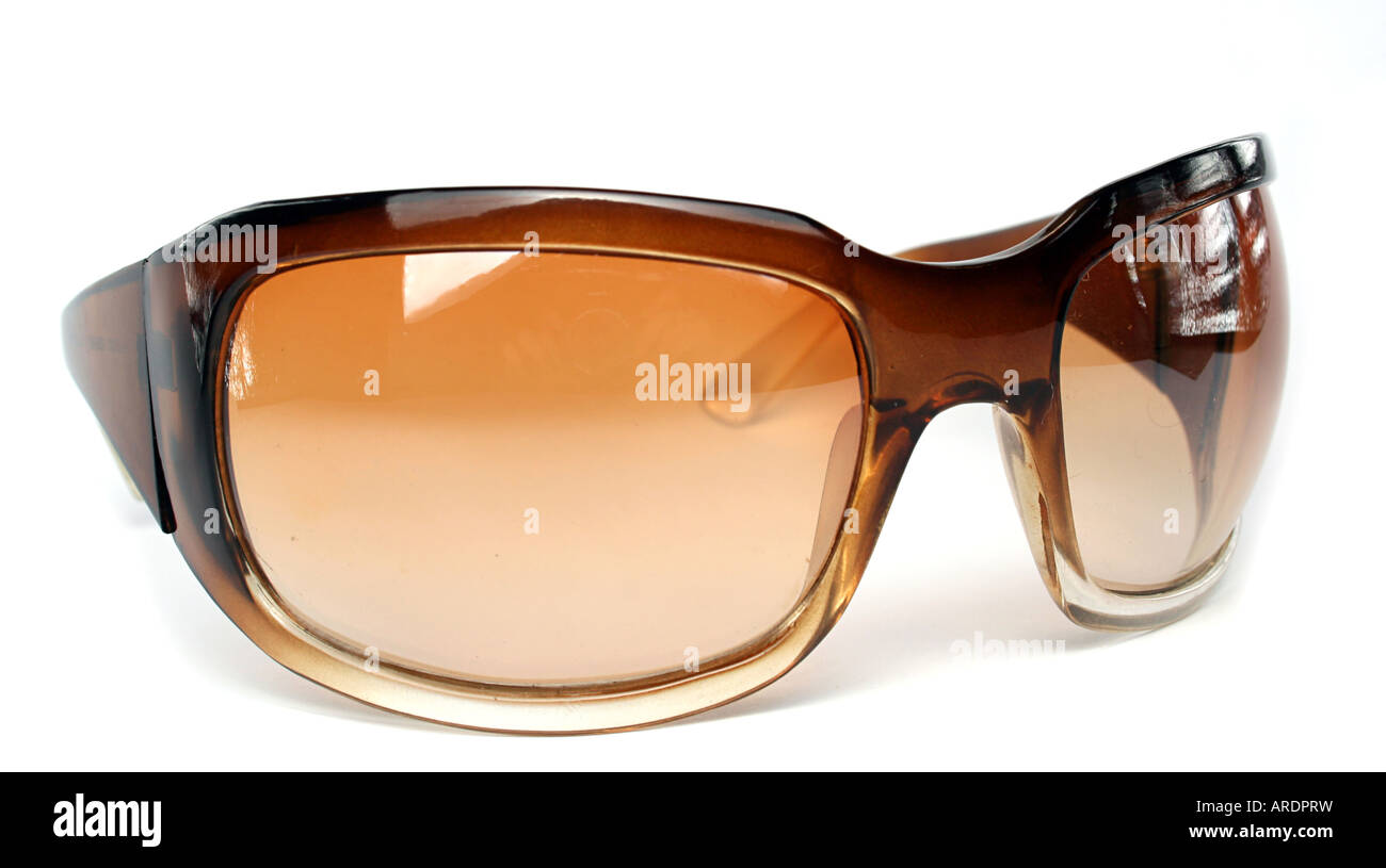 brown glasses on white background Stock Photo - Alamy