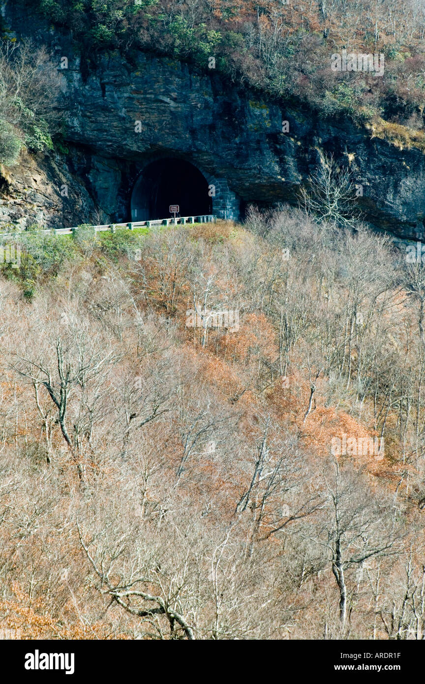 Tunnel entrance, blue ridge parkway, Appalachian mountains, trails