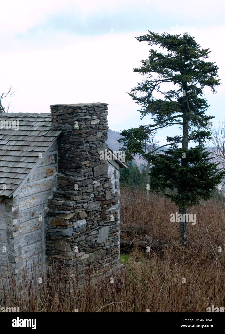 Blue Ridge Parkway Mount Mitchell Cabin Stock Photo 5231533 Alamy