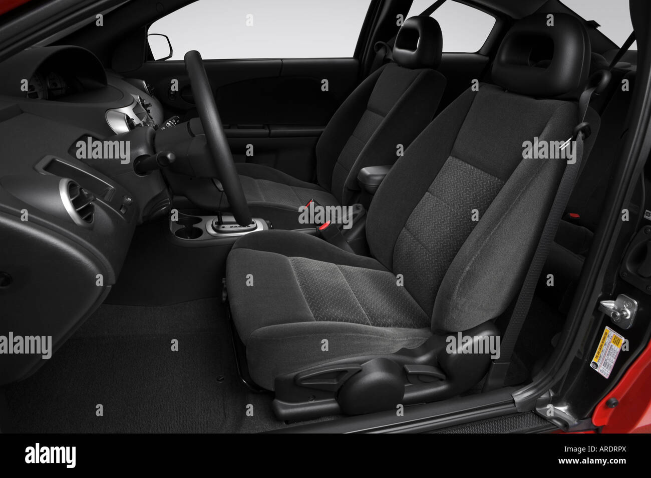2007 Saturn Ion 3 In Red Front Seats Stock Photo 16023553