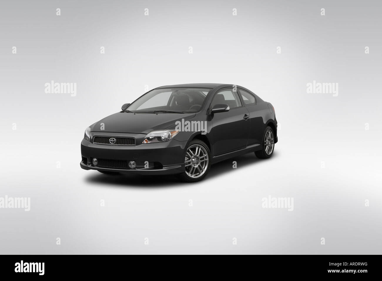 2007 Scion tC in Gray - Front angle view Stock Photo