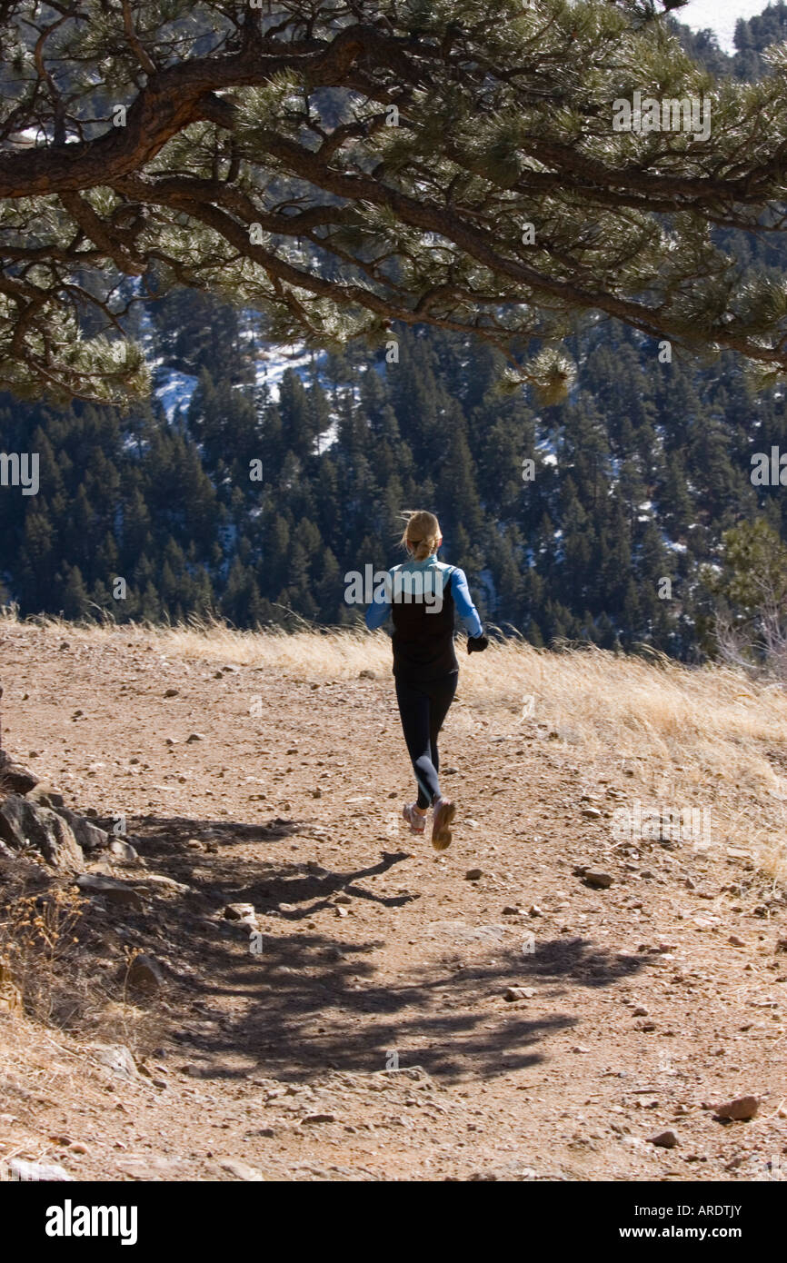 Mountain Runner Stock Photo