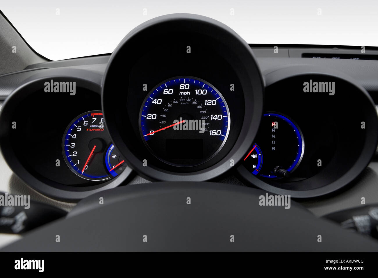 2007 Acura RDX in Black Speedometer/tachometer Stock Photo Alamy