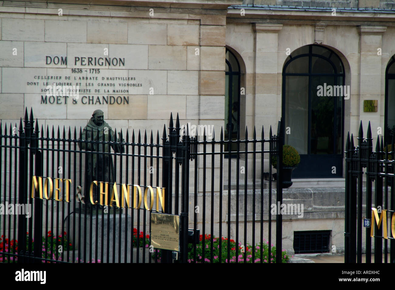 Moet Chandon Champagne House on Rue de Champagne in Epernay France EU