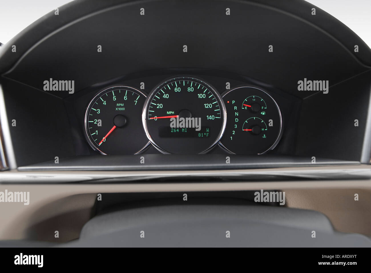 2007 Buick LaCrosse CXS in Red Speedometer/tachometer Stock Photo Alamy