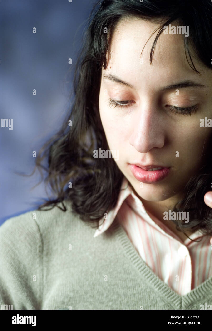 Portrait of Latino woman Stock Photo