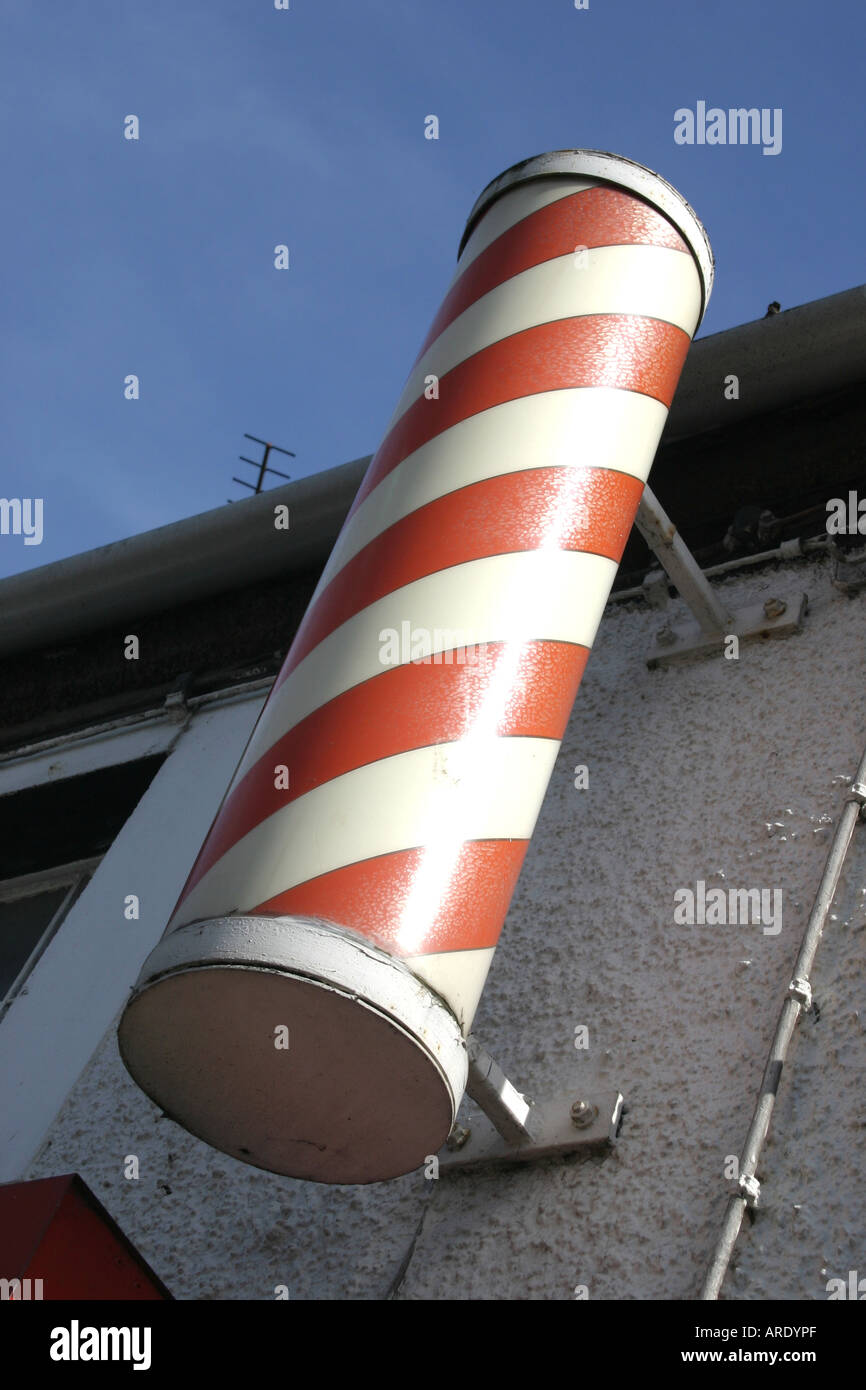 Striped Barbers Pole UK Stock Photo Alamy striped-barbers-pole-uk-stock-photo-alamy