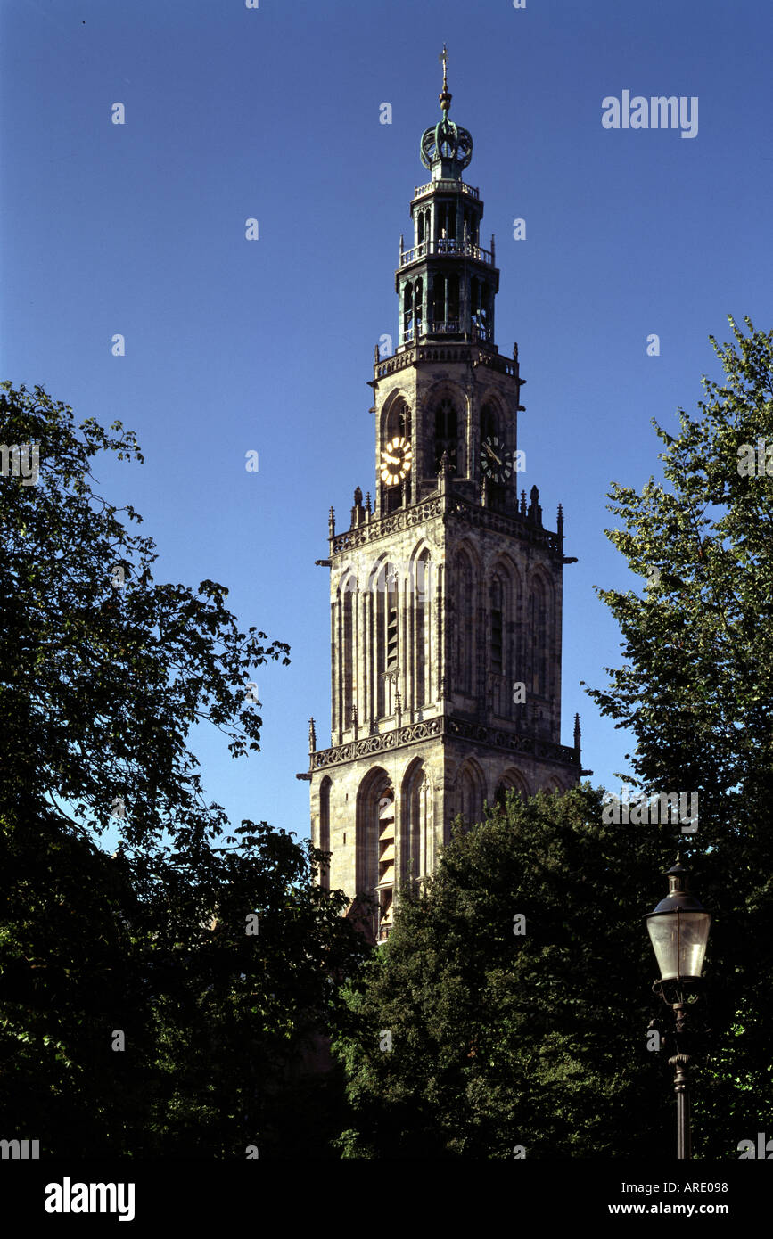 Groningen, Martinikerkturm, Stock Photo