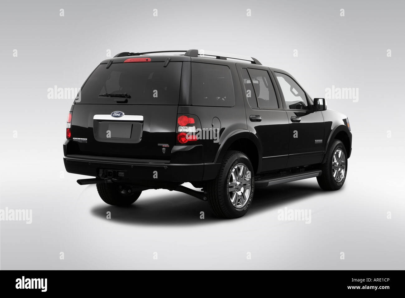 2006 Ford Explorer Limited in Black - Rear angle view Stock Photo - Alamy