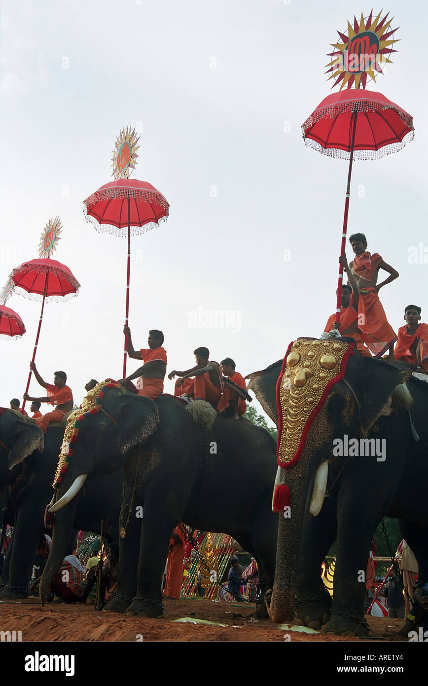 The great elephant festival in Karela India Kerala is a state on the  tropical coast of south west India Stock Photo - Alamy