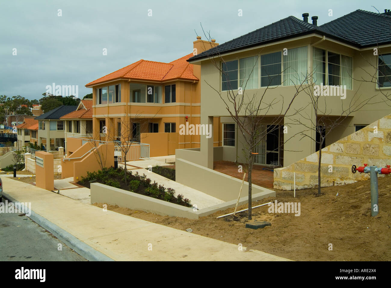 Modern new housing Perth Western Australia Stock Photo Alamy