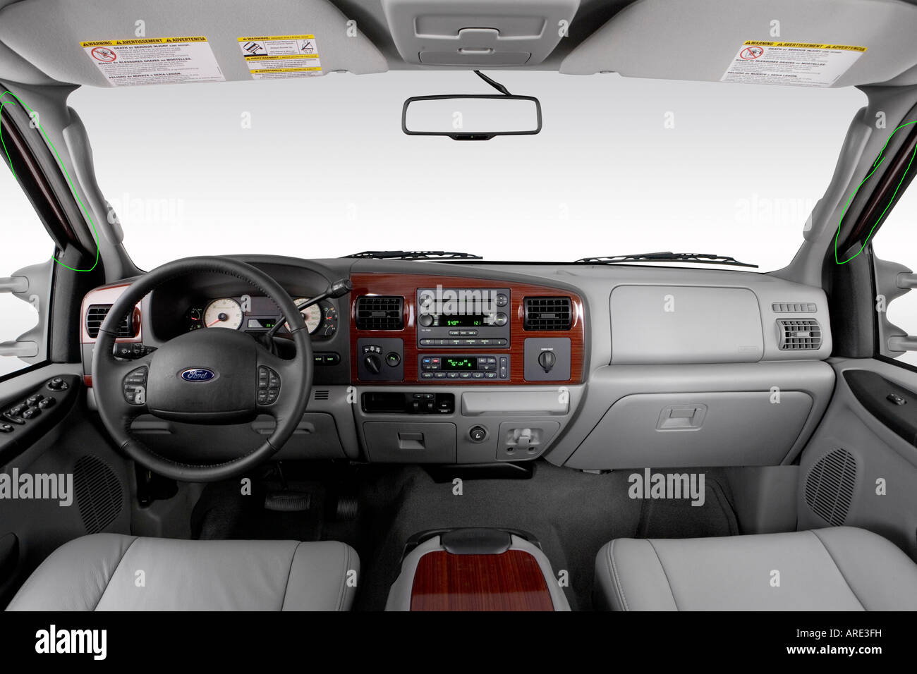 2006 Ford F350 SD Lariat in Red Dashboard, center console, gear