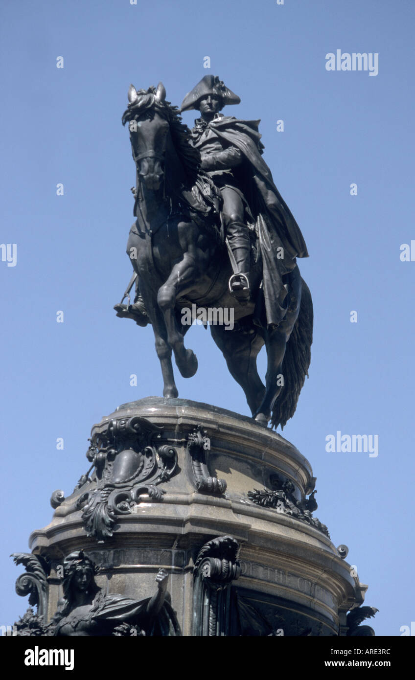 Washington Equestrian Statue in Philadelphia Pennsylvania USA