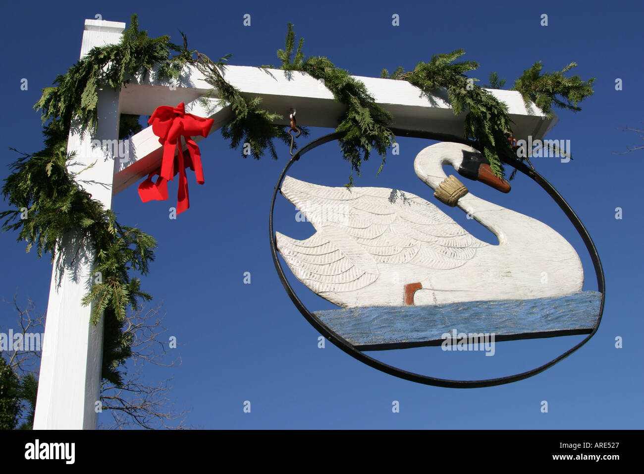 Virginia Colonial National historical Park,Yorktown,Main Street,Swan