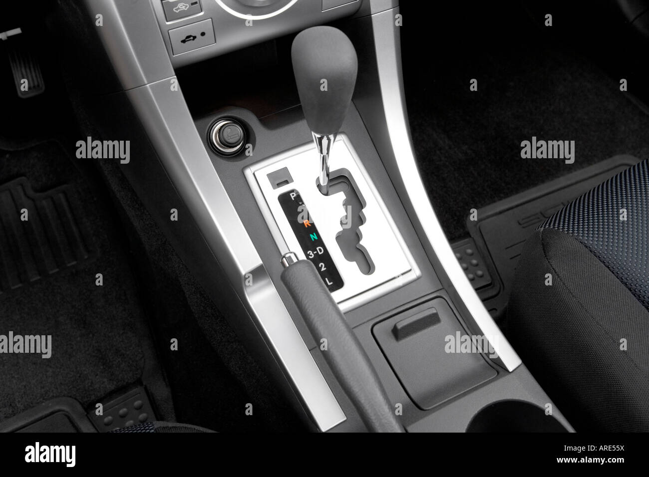 2006 Scion tC in Gray Gear shifter/center console Stock Photo Alamy