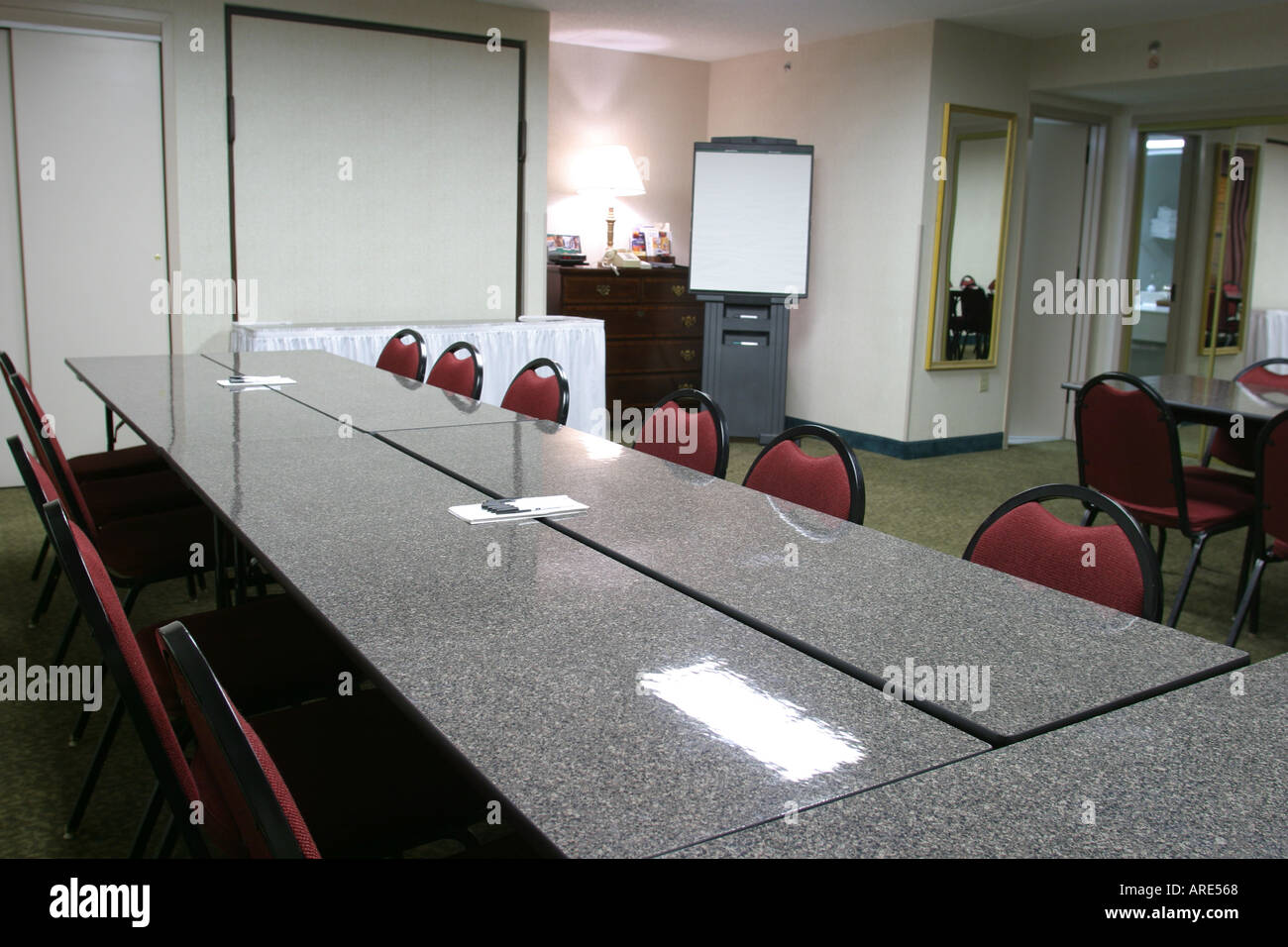 Newport News Virginia Comfort Inn Meeting Room Stock Photo
