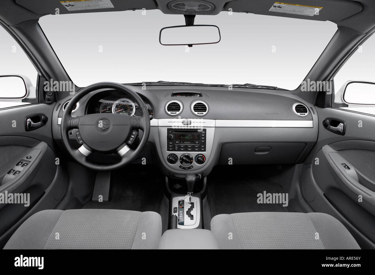 2006 Suzuki Forenza in Silver Dashboard, center console, gear shifter