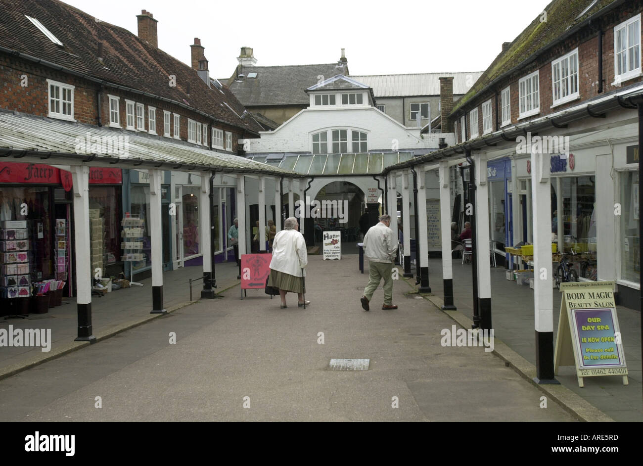 The Arcade in Hitchin Hertfordshire UK Stock Photo Alamy