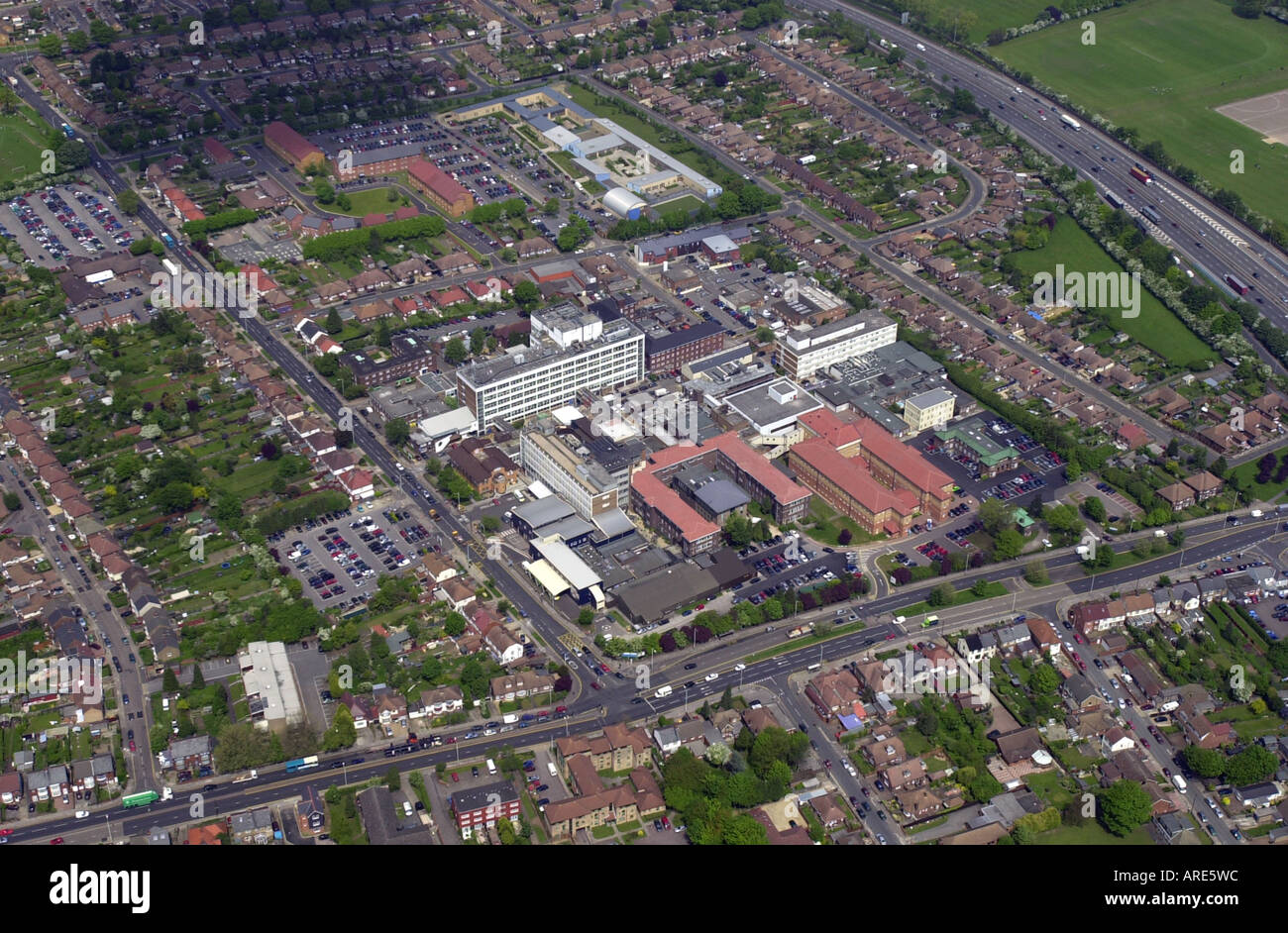 Aerial view of Luton and Dunstable hospital Luton Beds UK Stock Photo 9158235 Alamy
