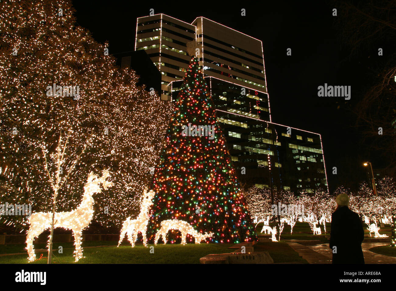 Downtown Richmond Virginia In Christmas Stock Photos & Downtown