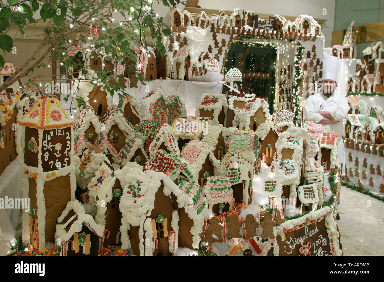 Richmond Virginia,james Center,centre,display Of 308 Gingerbread Houses 