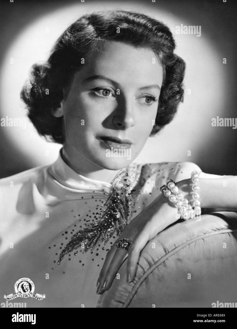 Kerr, Deborah, 30.9.1921 - 16.10.2007, British actress, portrait, postcard, circa 1950, Stock Photo