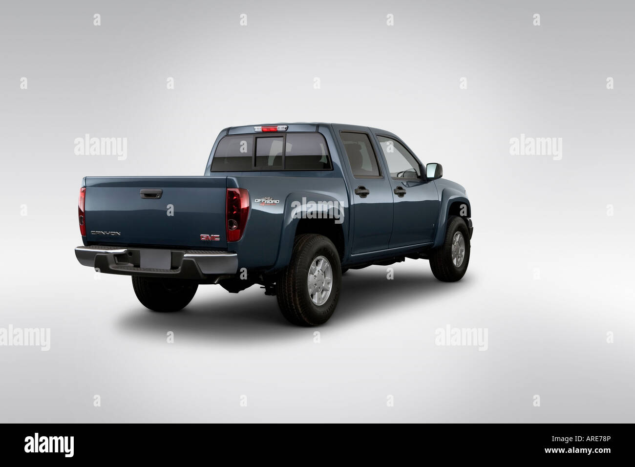 2006 GMC Canyon SLE in Gray - Rear angle view Stock Photo - Alamy