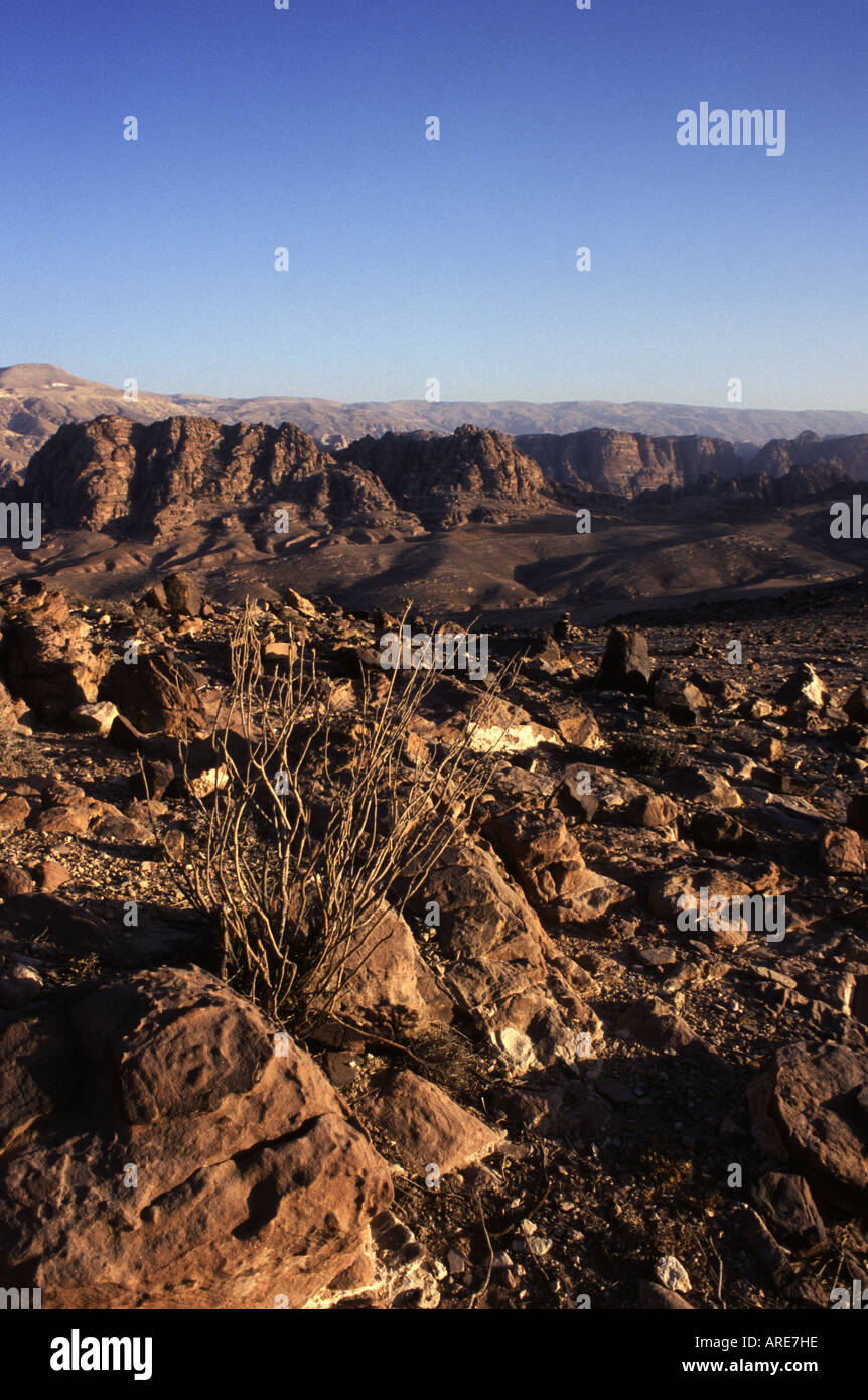 Jordan Petra Mt Hor The view from Mt Hor over the landscape of Petra
