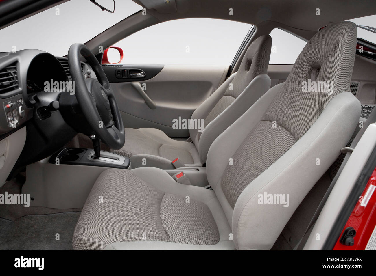2006 Honda Insight Hybrid in Red - Front seats Stock Photo