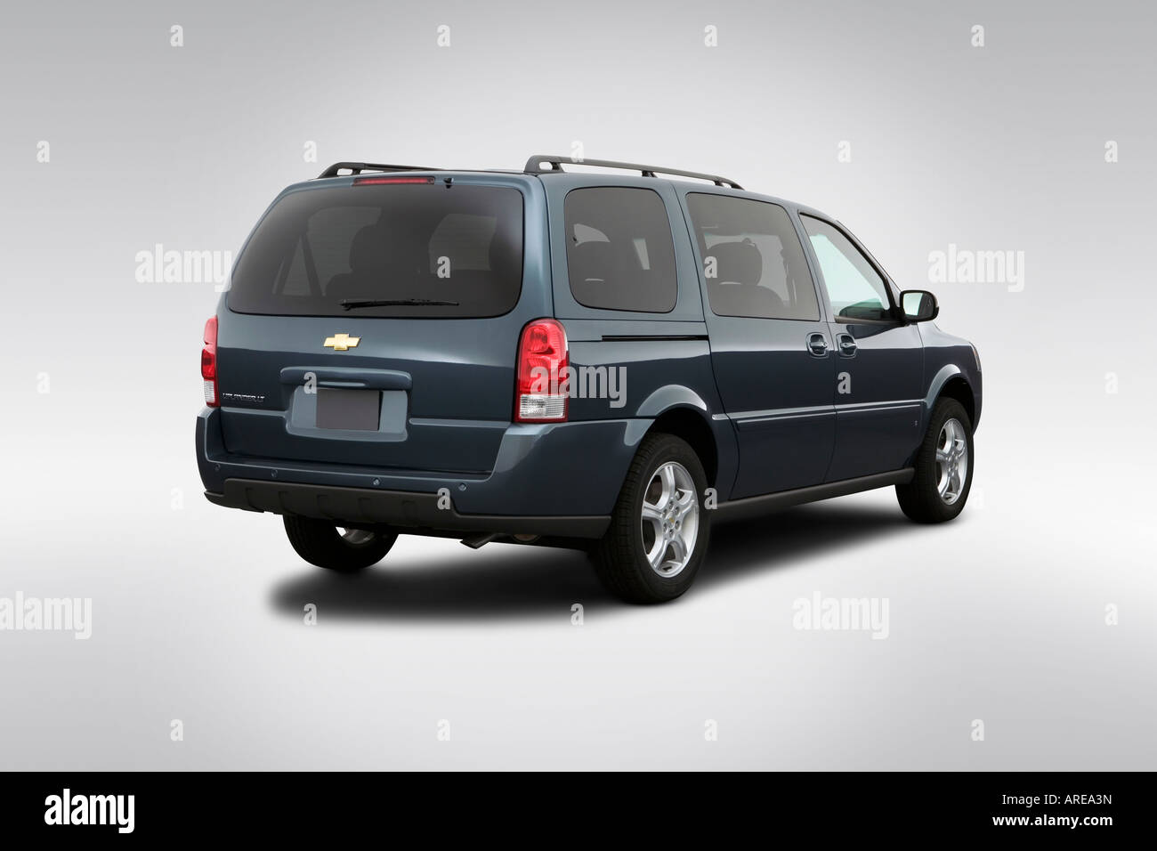 2006 Chevrolet Uplander LT in Blue - Rear angle view Stock Photo