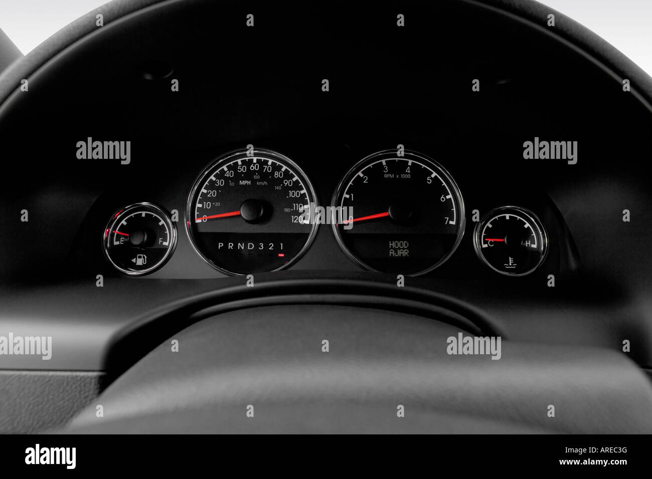 2006 Chevrolet Uplander LT in Blue - Speedometer/tachometer Stock Photo
