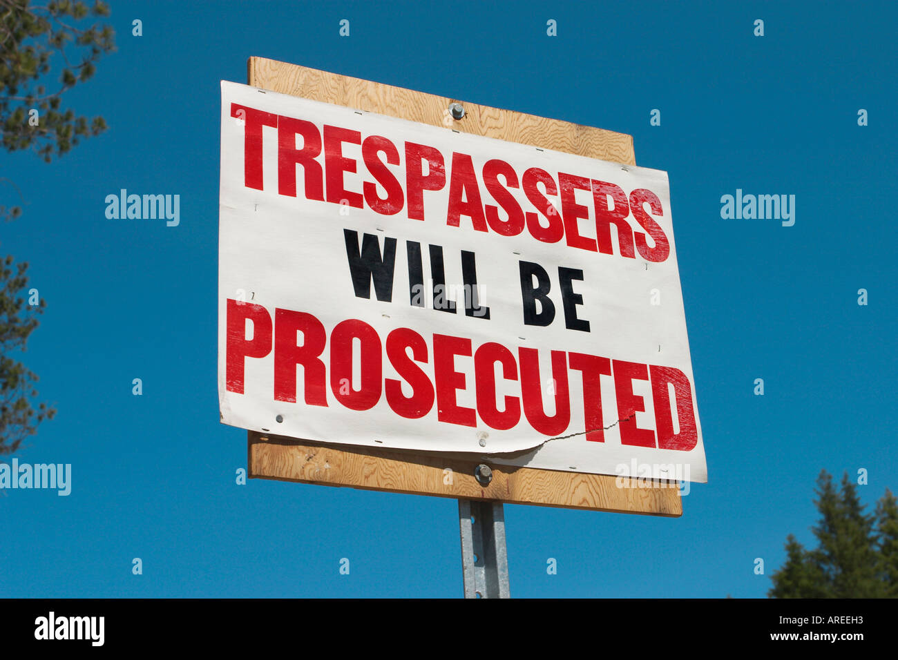 Trespassers will be prosecuted hires stock photography and images Alamy