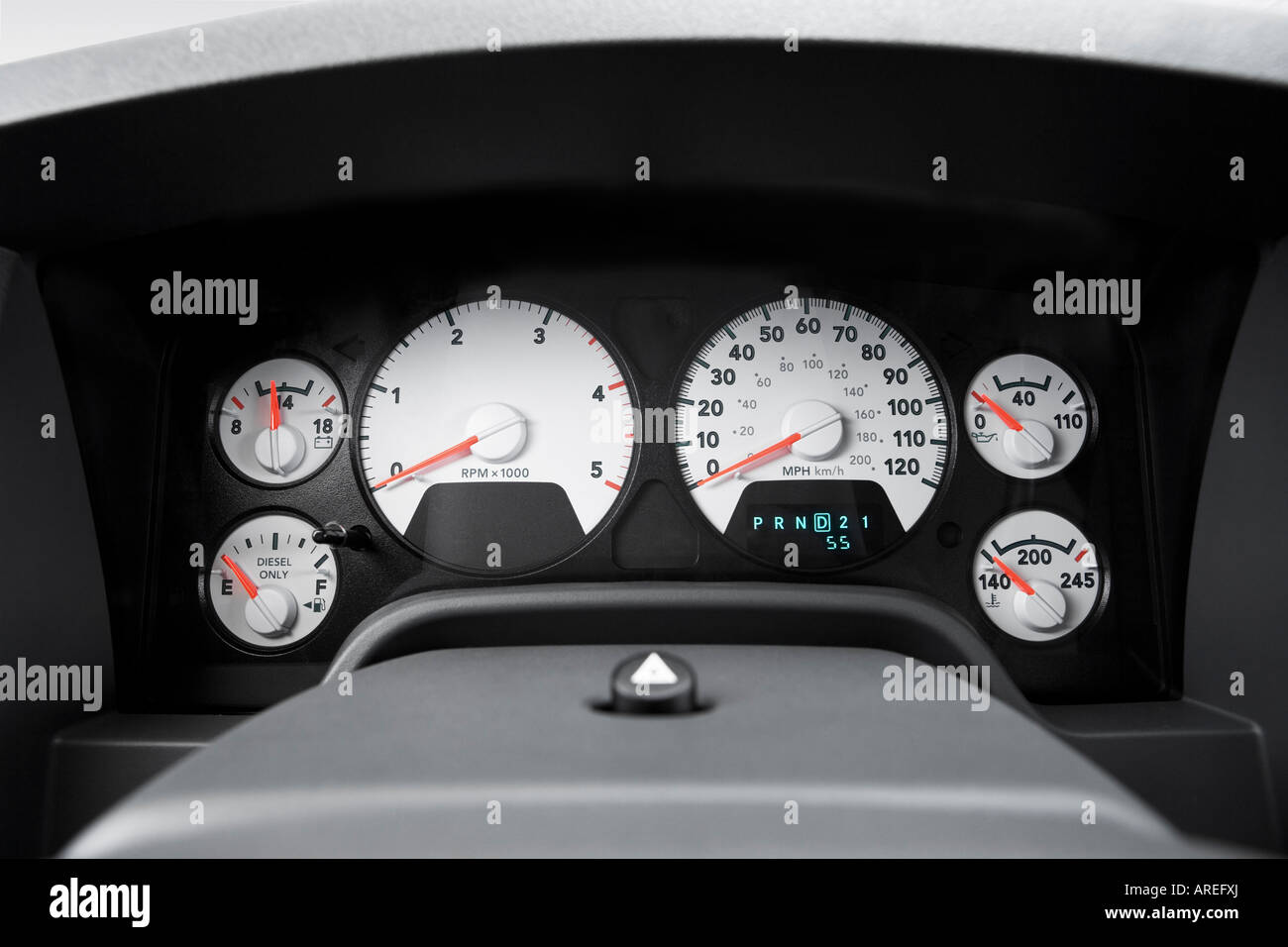 2006 Dodge Ram 3500 DRW SLT in White Speedometer/tachometer Stock