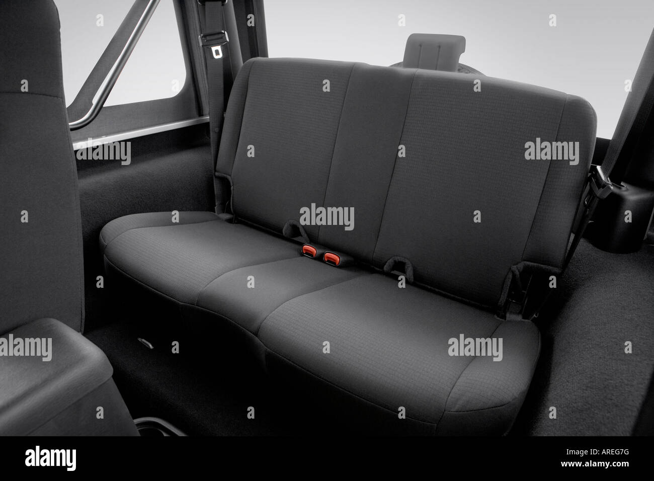 2006 Jeep Wrangler X in Silver - Rear seats Stock Photo - Alamy
