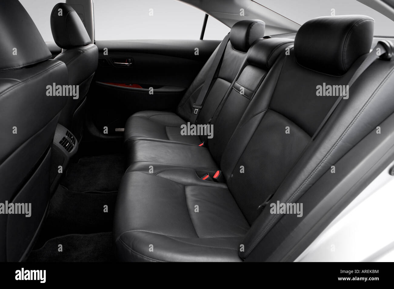 2007 Lexus ES 350 in White - Rear seats Stock Photo